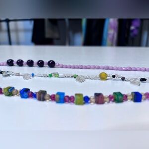 Set Of 3 Beaded Necklaces